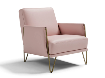 DILETTA - Leather armchair with armrests by Max Divani - view 2
